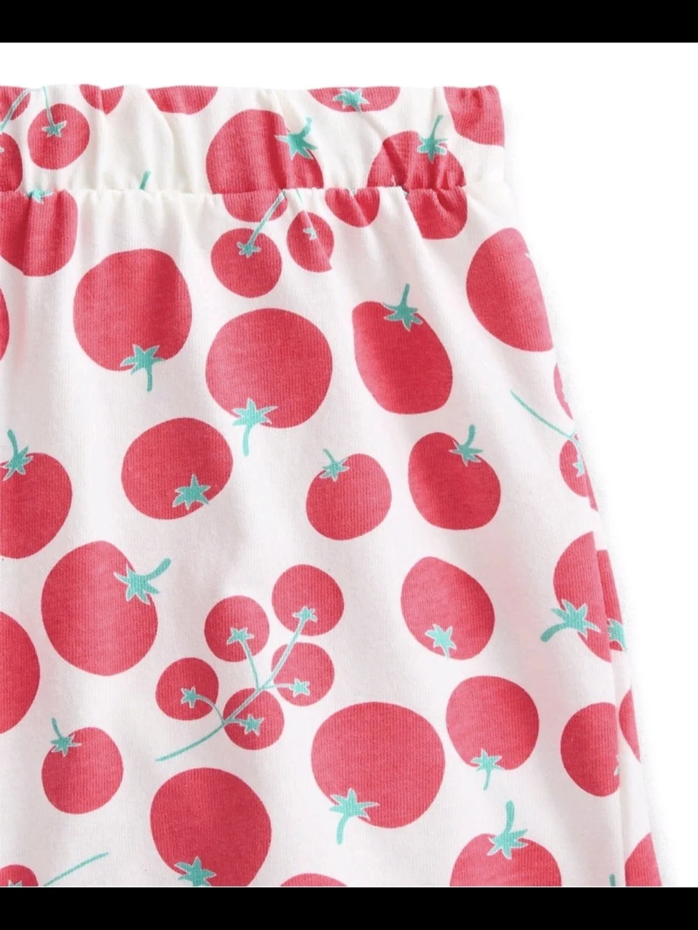 Wonder Nation Toddler Girl Tomato Print 2-Piece Ribbed Tank & Shorts Set 3T